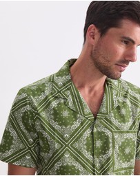 Sportscraft - Bandana Short Sleeve Resort Shirt