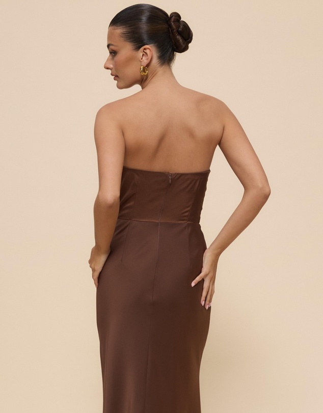 Revibe - Repaired CHANCERY Jada Strapless Corset Maxi Dress - AU 8