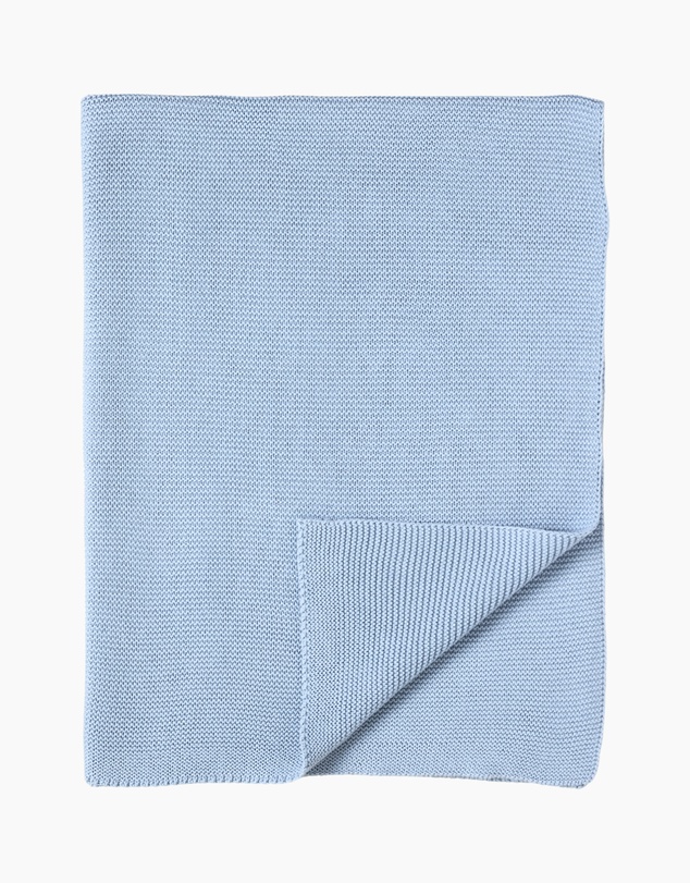 Living Textiles - Pram Knitted Blanket - Celestial Blue