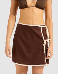 Seafolly - Beach Edit Bind Mini Wrap Skirt