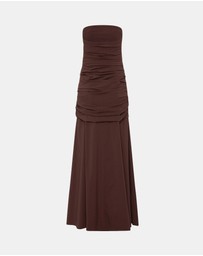 St. Agni - Gathered Strapless Longline Dress