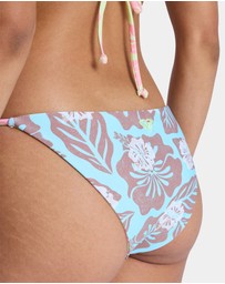 Roxy - Womens Hibiscus Hype Tie Sude Revo Moderate Bikini Bottom