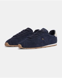 Tommy Hilfiger - TH Bella Low Runner Suede Sneakers - Women's