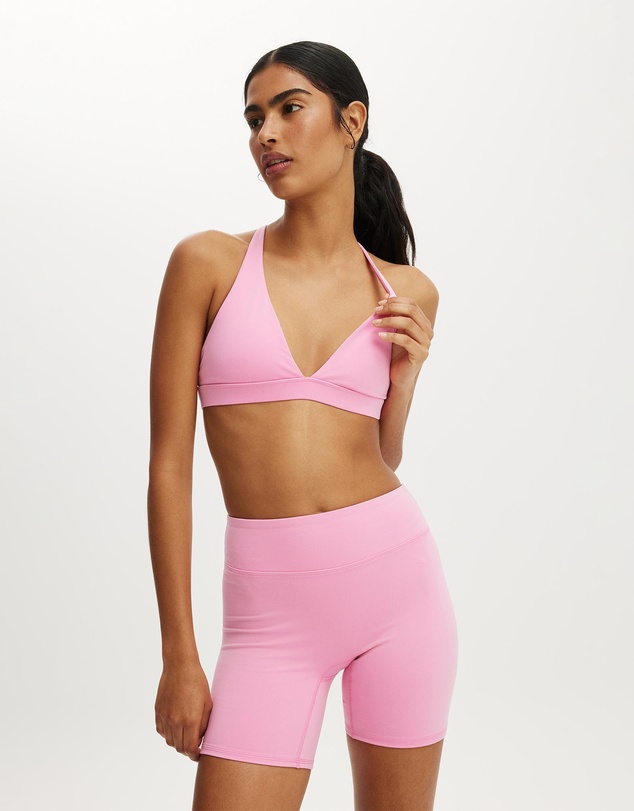 Cotton On Body Active - Ultra Soft Deep Plunge Cross Back Crop
