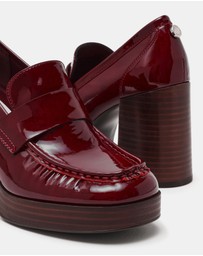 Steve Madden - Munday Wine Leather Loafers