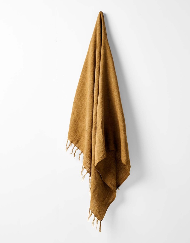 Aura Home - Linen Fringe Throw