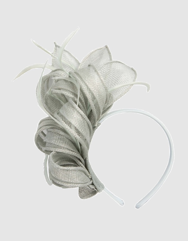 Max Alexander - Light Blue Sinamay Loops Fascinator