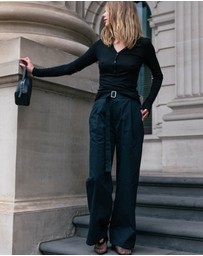 Style Addict - Belted Relaxed Trousers