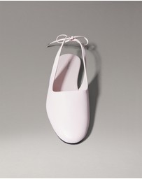 Calvin Klein - Leather Slingback Ballerinas