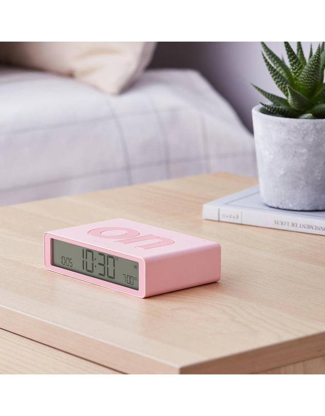 Lexon - Lexon Flip Classic Reversible Alarm Clock - Pink