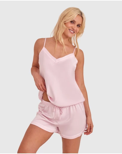 Bras N Things - Liquid Satin Shorts - Pink
