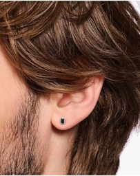 THOMAS SABO - Ear Studs Crocodile Eyes with Stones Silver Blackened
