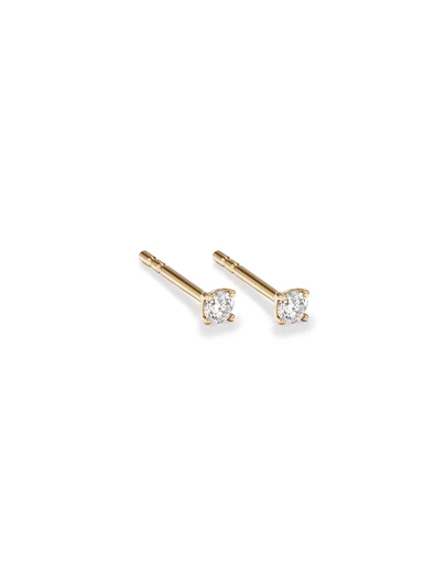 Michael Hill - 0.10 Carat TW Diamond Mini Solitaire Stud Earrings in 10kt Yellow Gold