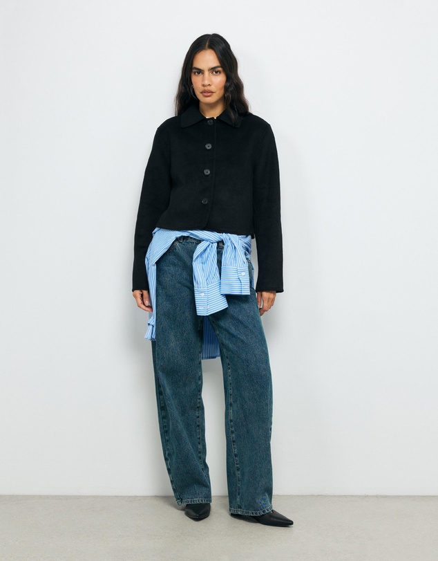 AERE - Lola Double Faced Wool Blend Coat