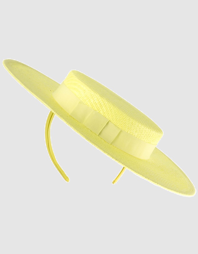 Max Alexander - Fluro Yellow Boater Hat