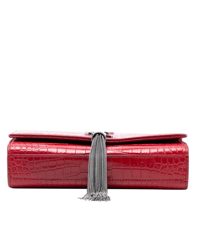 Pre-Loved by Azura Reborn - Pre-Loved Small Embossed Leather Kate Tassel Crossbody
