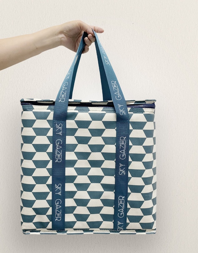 Sky Gazer - Insulated Freezer Shopping Bag - Navy