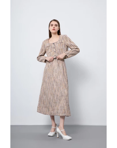 Glamorous - Retro court-inspired contrasting tweed skirt