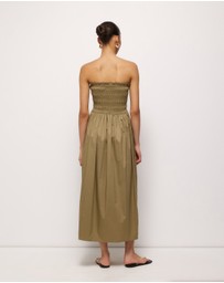 AERE - Aminta Strapless Midi Dress