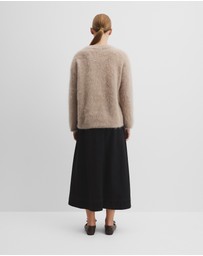Country Road - Long Sleeve Fluffy Crew Knit
