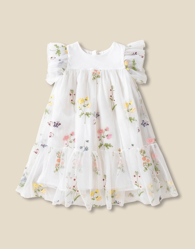 Bebe by Minihaha - Alana Floral Embroidered Dress - Kids
