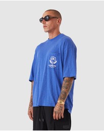 Zanerobe - Crest Slub Flow Tee Cobalt Blue