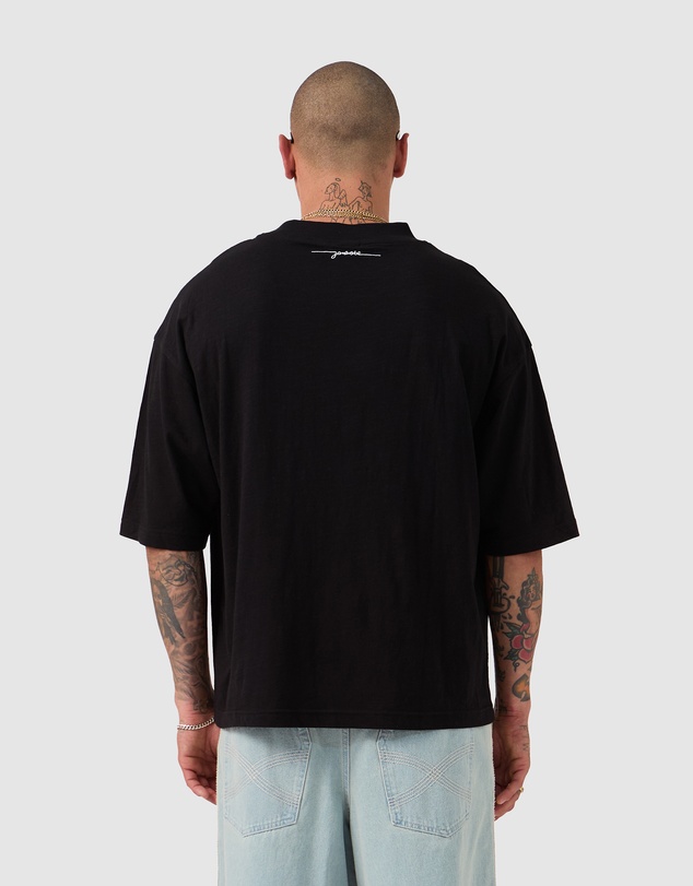 Zanerobe - Cropped Slub Flow Tee Black
