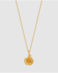 By Charlotte - Morning Glory September Birth Flower Necklace