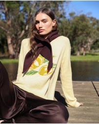 AERE - Citrus Intarsia Knit Jumper