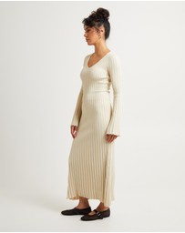 Subtitled - Sophie Long Sleeve Rib Knit Dress