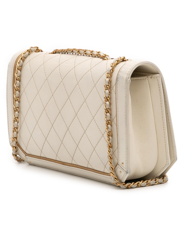 Pre-Loved by Azura Reborn - Pre-Loved Medium Quilted Calfskin Octagon CC Clasp Flap