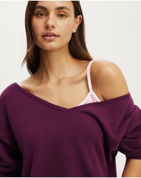 Cotton On Body - Relaxed V Neck Oversized Knit