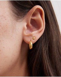 Kirstin Ash - Guiding Star Etched Hoops