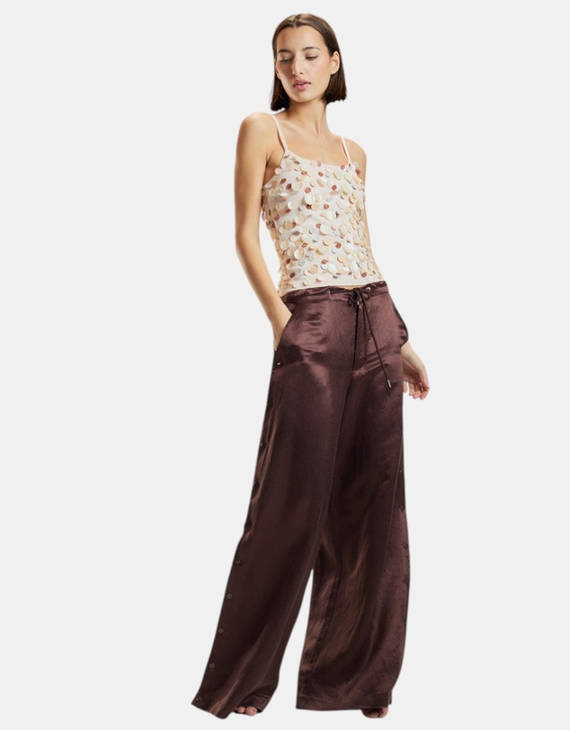 Cynthia Rowley - Wide Leg Snap Pants