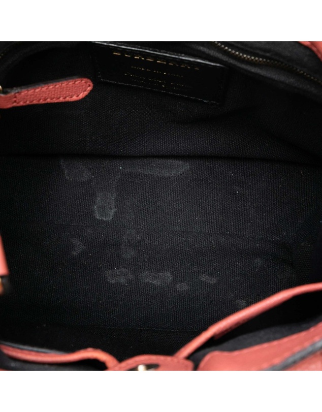Pre-Loved by Azura Reborn - Pre-Loved Small Grainy Calfskin and House Check Banner Satchel