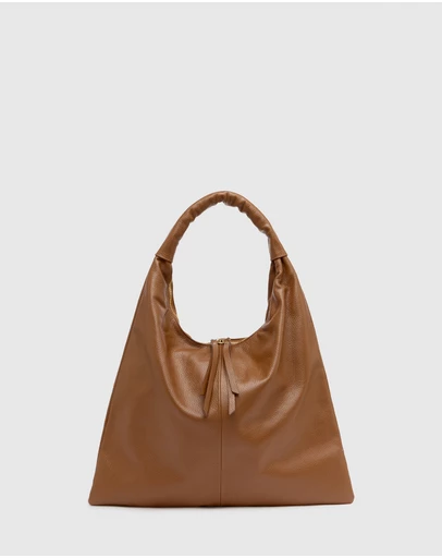 Florence - Elizabeth Tan Hobo Leather Bag