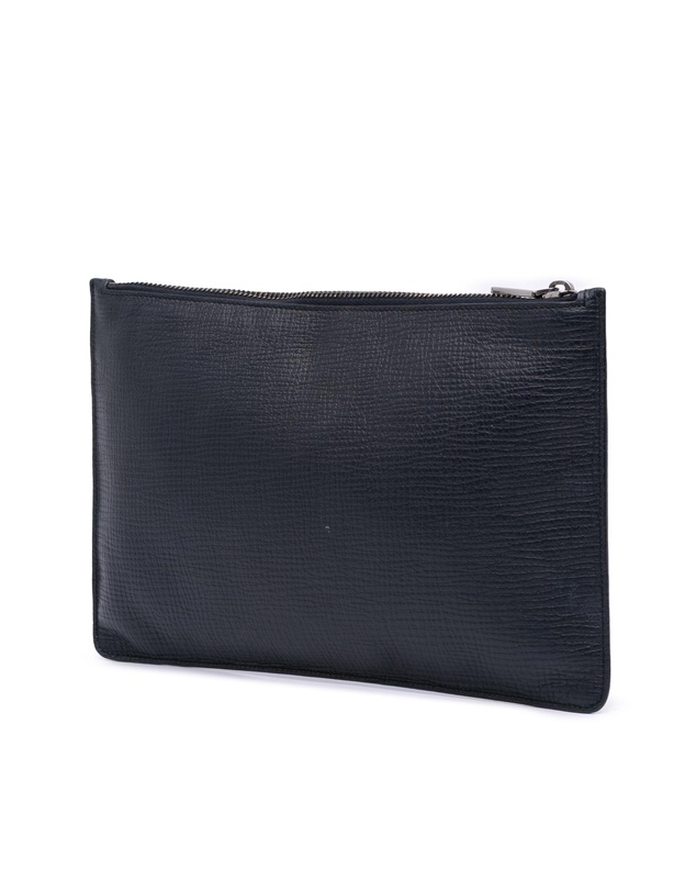 Pre-Loved by Azura Reborn - Pre-Loved Leather DG Family Patch Zip Pouch