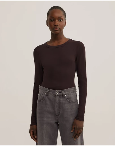 Witchery - Crew Rib Long Sleeve Top
