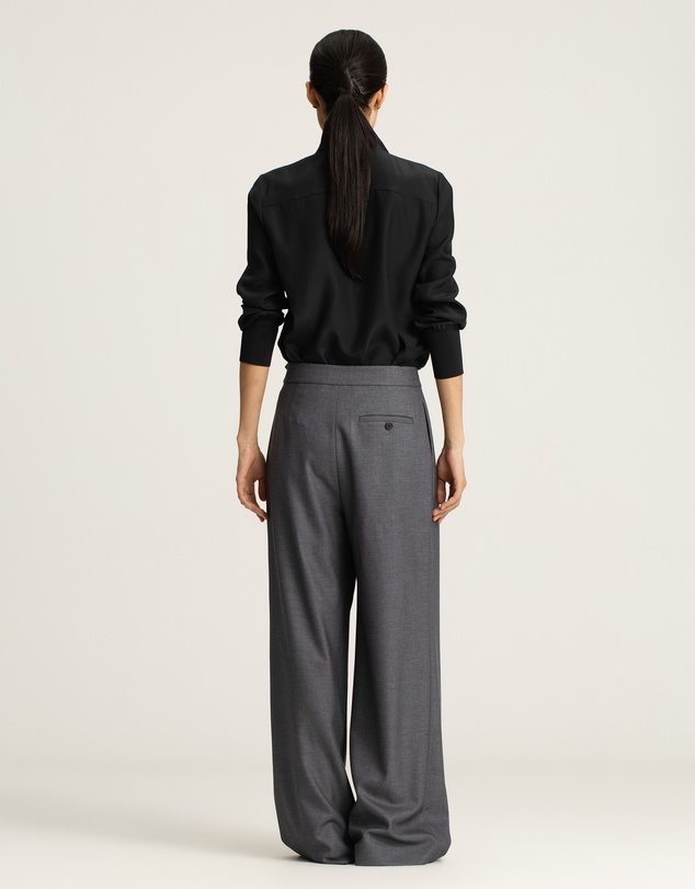 IDA+S - Goldie Silk Blouse With Elastic Sleeve Detail