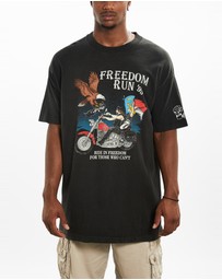 Vintage by The Real Deal - Pre Loved - 1995 Freedom Run Motorcycle Tee