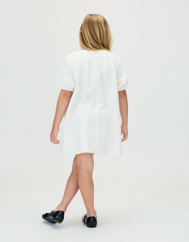 Calvin Klein Jeans - Girls Puff Sleeve Crinkle Dress