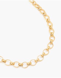 Lovisa - Waterproof Gold Plated Stainless Steel Interlocking Chain Necklace