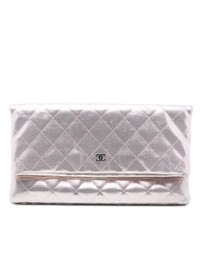 Pre-Loved by Azura Reborn - Pre-Loved Quilted Calfskin Pixel Effect Beauty Foldover Clutch