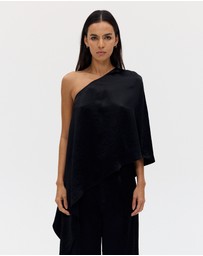 Third Form - Crush One Shoulder Cape