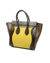 Pre-Loved by Azura Reborn - Pre-Loved Micro Tricolor Leather Luggage Tote