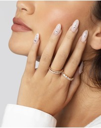 Lovisa - Gold Cubic Zirconia Triple Band Ring