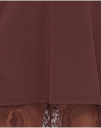 Petal & Pup - Kella Short Sleeve Lace Maxi Dress - Brown