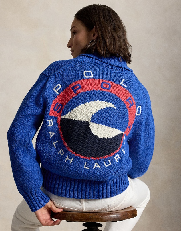Polo Ralph Lauren - Wave-Logo Cotton Zip Cardigan