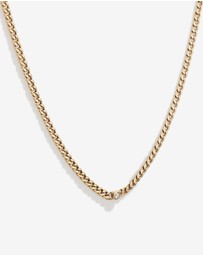 Michael Hill - Diamond Accent Curb Chain Necklace in 10kt Yellow Gold