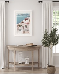 Olive et Oriel - Santorini Days Art Print